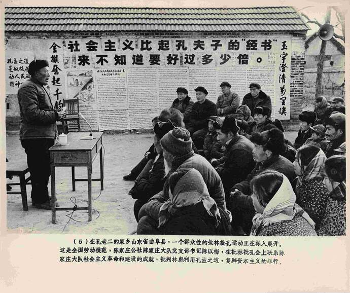 陈以梅同志像 在批林批孔会上